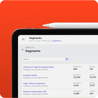 Audience management interface